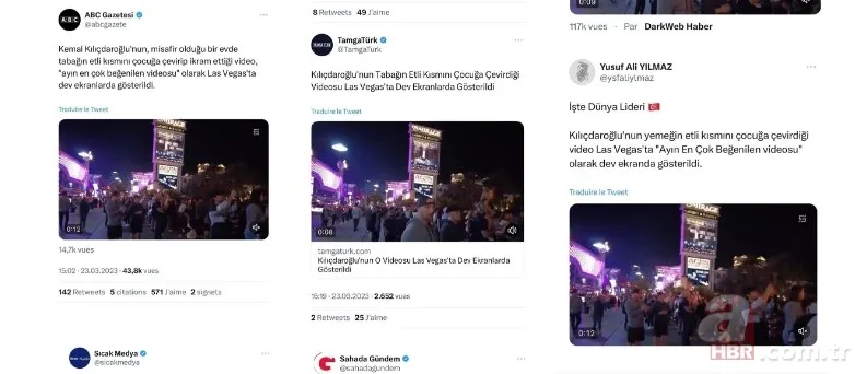 CHP medyası fena trollendi! "Kılıçdaroğlu'nun videosu Las Vegas'ta yayınlandı" haberi montaj çıktı! "Erdoğan kazanacak" detayı 17