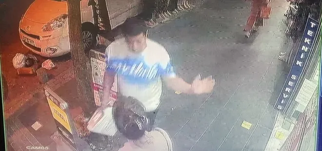 Yolda yürüyen kadını tokatladı! Olaya mahalleli müdahale etti