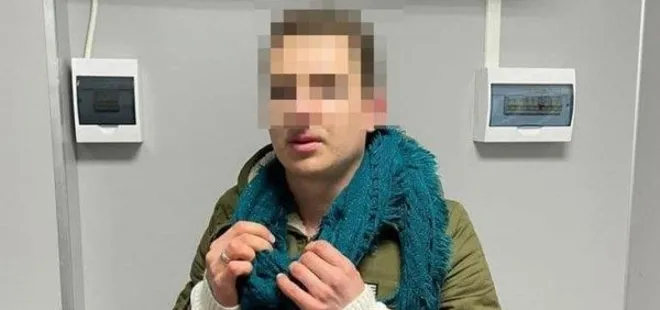 Eşinin kılığına girip ülkeyi terk etmeye çalıştı! Ukrayna’dan ilginç görüntüler