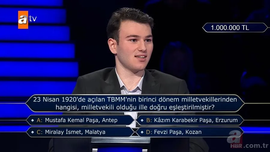 1 milyonluk sorunun cevabı ne? Kim Milyoner Olmak İster geçmişten günümüze tüm milyonluk sorular ve cevapları... 22