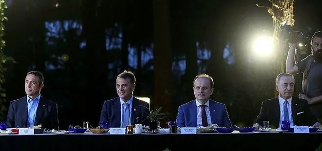 Galatasaray, Fenerbahçe ve Beşiktaş başkanları iftarda buluştu
