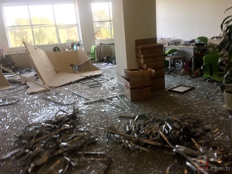 ATSO binası otoparkındaki patlamadan fotoğraflar 16