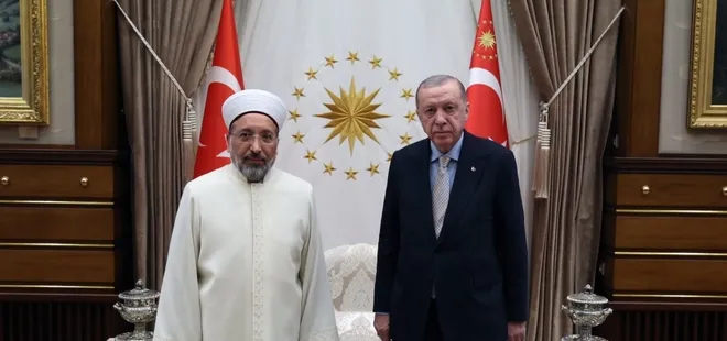 Başkan Erdoğan Diyanet İşleri Başkanı Arpaguş’u kabul etti