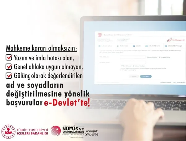 Son dakika | Ad ve soyad değişikliği başvurusu e-Devlet'te - 3