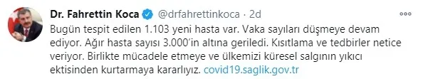 SON DAKİKA: Sağlık Bakanlığı 9 Ocak 2021’e ait koronavirüs vaka sayısını açıkladı | Türkiye’de bugün Kovid-19’dan kaç kişi öldü?