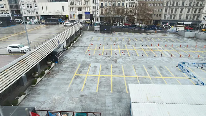 İSPARK otoparkında çatlak tehlikesi! İşte o görüntüler