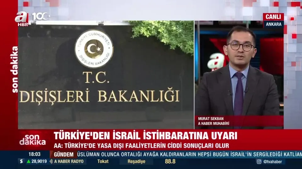 Türkiye’den İsrail istihbaratına uyarı!