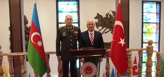 Milli Savunma Bakanı Yaşar Güler Azerbaycanlı General Kerim Veliyev ile görüştü