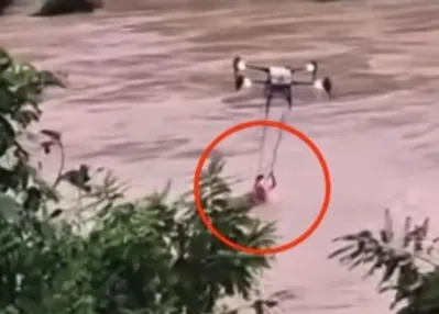 Drone ölümden kurtardı