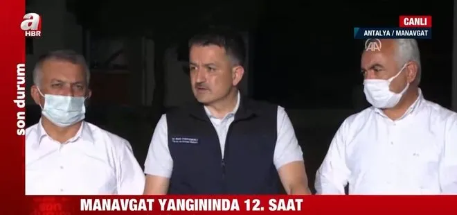 Tarım ve Orman Bakanı Bekir Pakdemirli canlı yayında açıkladı! Manavgat’taki yangında can kaybı var mı?