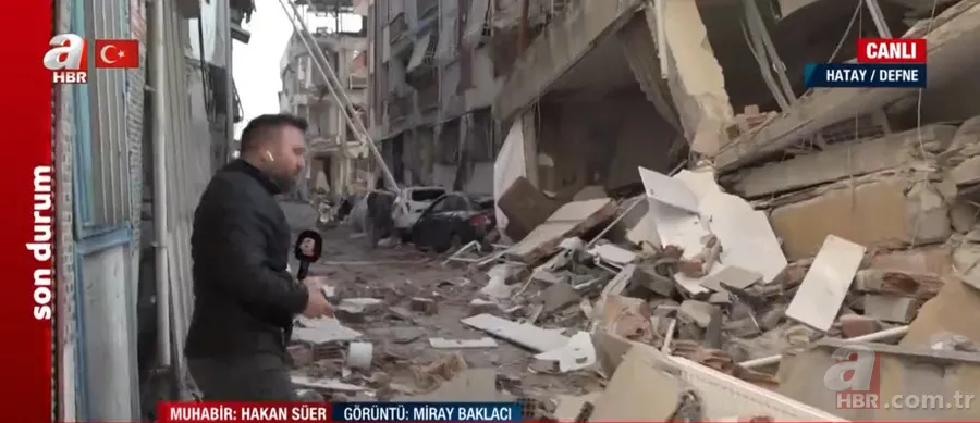 Korku filmini aratmayan görüntüler! Hatay Defne’de sokaklar enkaz yığını | A Haber görüntüledi 10