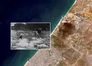 Katil İsrail hava saldırısının görüntülerini paylaştı