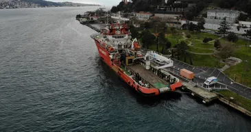 O Türkiye’nin ilk acil müdahale gemisi! Nene Hatun havadan görüntülendi