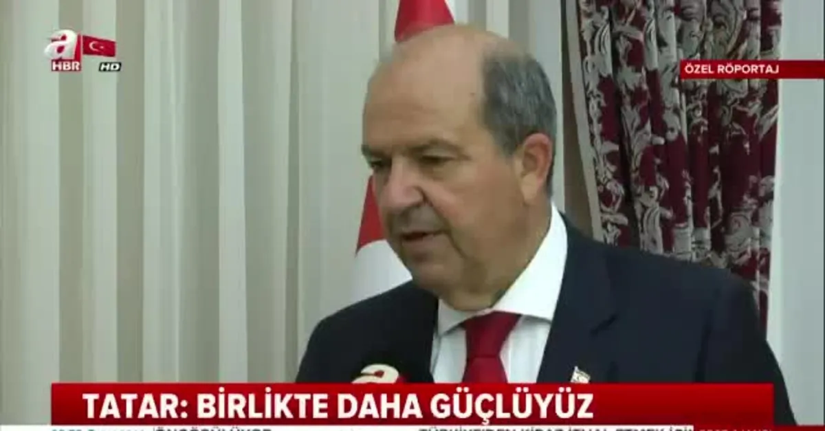 KKTC Başbakanı Tatar A Haber'e konuştu