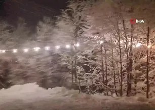 Rize’de beklenen kar yağışı başladı