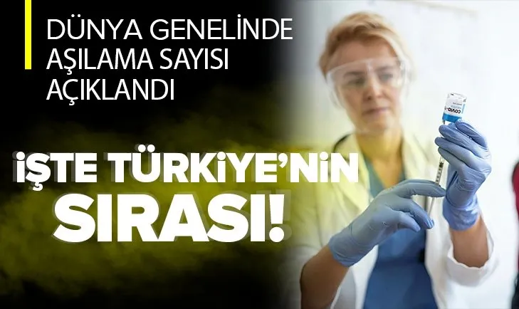 Dünya genelinde yapılan koronavirüs aşısı rakamı açıklandı! İşte Türkiye'nin sırası