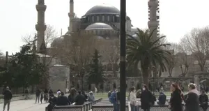 Sultanahmet çevresinde turist yoğunluğu