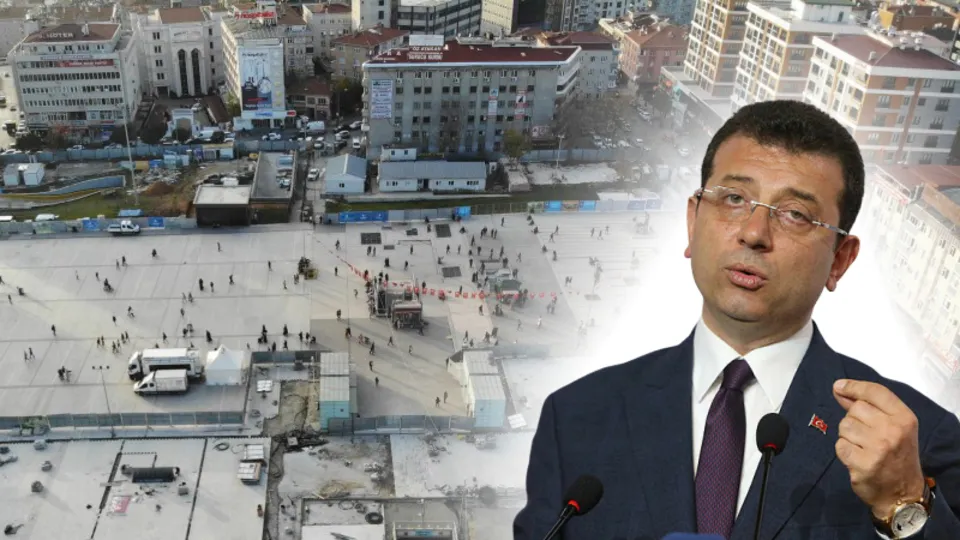 Ekrem İmamoğlu tarafından durdurulan projeler havadan görüntülendi