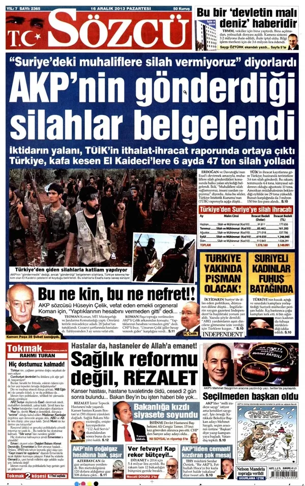 MİT tırları fitilini Sözcü mü ateşledi? İşte skandal manşet!