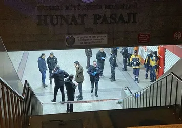 Yürüyen merdivenden düşüp öldü