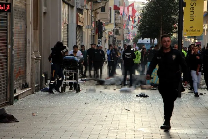 Beyoğlu’ndaki patlama sonrası olay yerinden görüntüler!