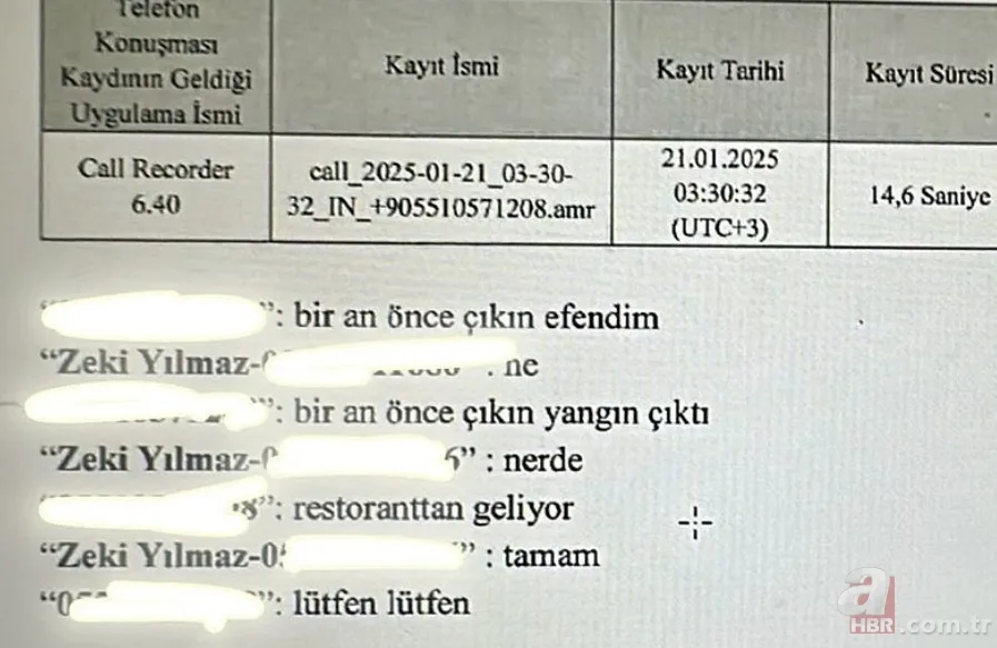 Grand Kartal'daki faciasında 78 kişiyi ölüme böyle itmişler! Telefon kayıtları ortaya çıktı | Önce otel yetkililerini aramış: Bir an önce çıkın 5