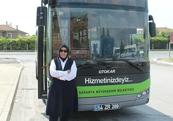 Sakarya'nın ikinci kadın otobüs şoförü yollarda
