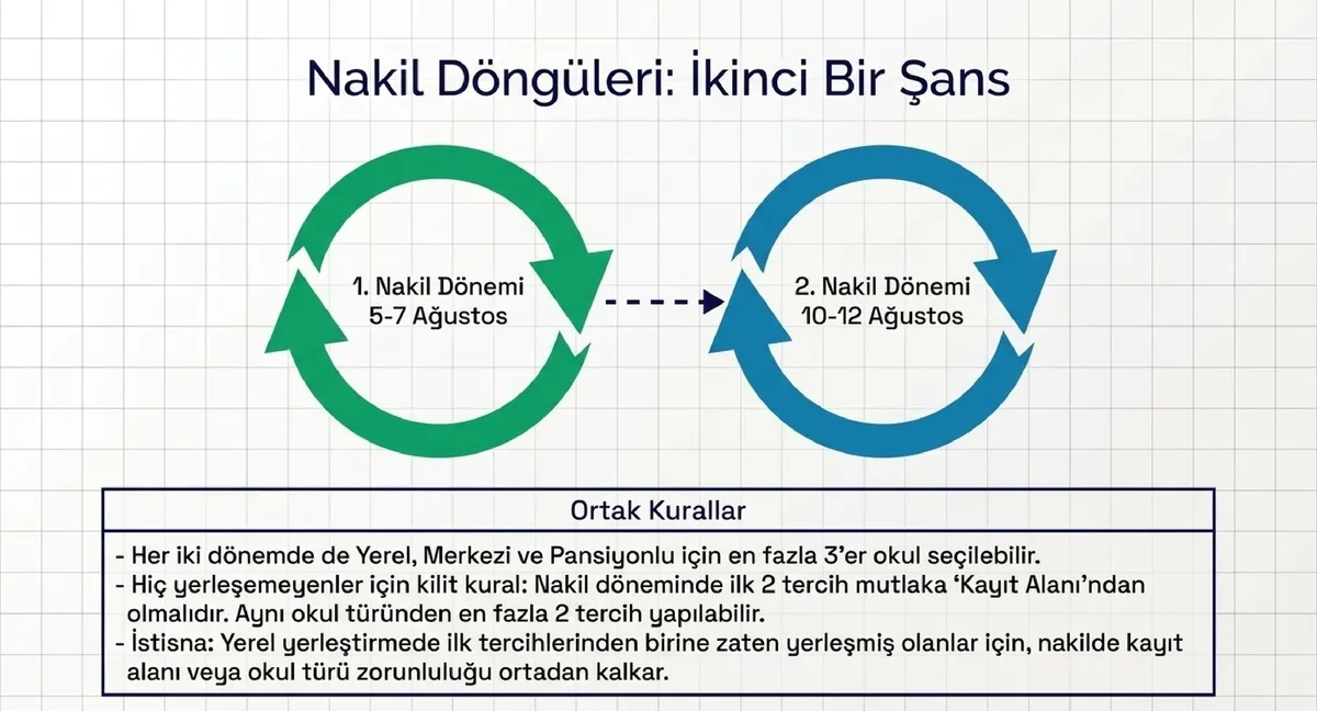 LGS yerleştirmelerine ilişkin nakil işlemleri iki dönemde gerçekleştirilecek. (Fotoğraf: A Haber)