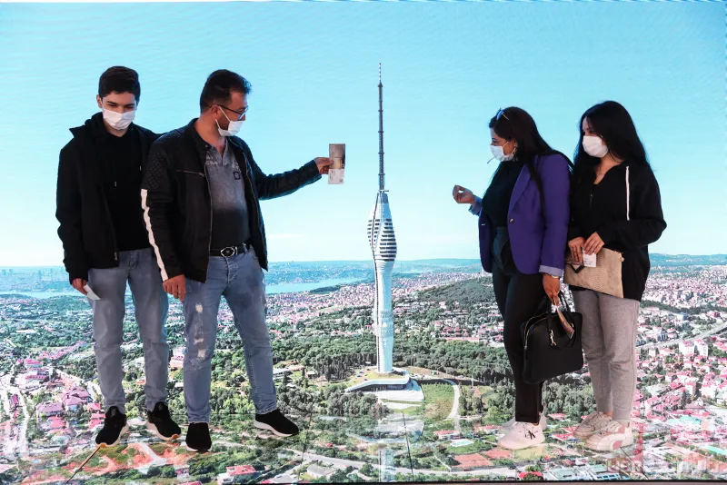 Çamlıca Kulesi'nde bir ilk! Yerden 169 metre yükseklikte evlilik teklifi 7