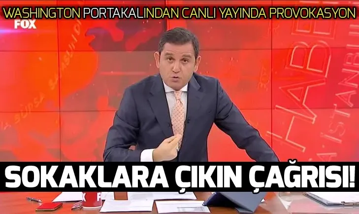Fatih Portakaldan canlı yayında provokasyon!