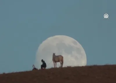 Kartpostallık an! Böyle kayda geçti