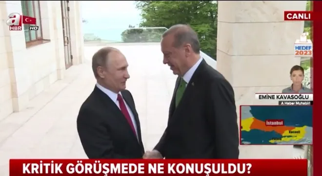 Cumhurbaşkanı Erdoğan, Putin ile görüştü - 1
