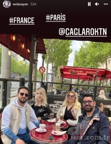 Seda Sayan ile 26 yaş küçük eşi Çağlar Ökten'den ilk balayı karesi! Özel jetle Paris sefası 14