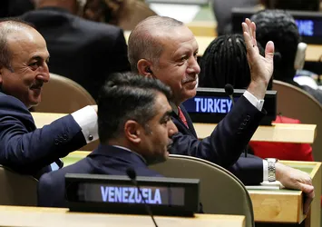 Başkan Erdoğan'ın BM 73. Genel Kurulu'ndaki ilk kareleri