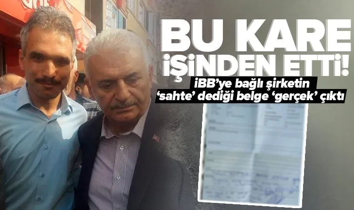 Binali Yıldırım ile fotoğraf çekilince işinden oldu! İBB’ye bağlı şirketin ‘sahte’ dediği belge ‘gerçek’ çıktı
