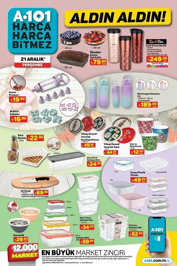 21 Aralık A101 aktüel ürünler kataloğu: Kahve makinesi, saç şekillendirici, mini fırın, epilasyon aleti, Saklama kabı uygun fiyattan satışta…