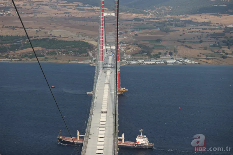 1915 Çanakkale Köprüsü için büyük gün: İlk adım atıldı! 318 metre yükseklikten görüntülendi 22