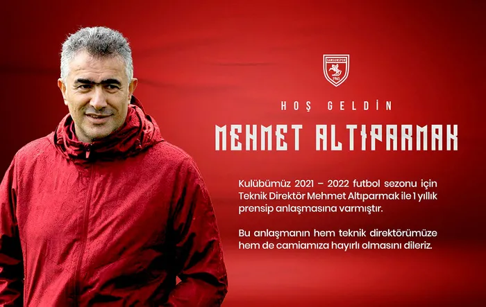 Son dakika: Samsunspor’un yeni teknik direktörü Mehmet Altıparmak oldu