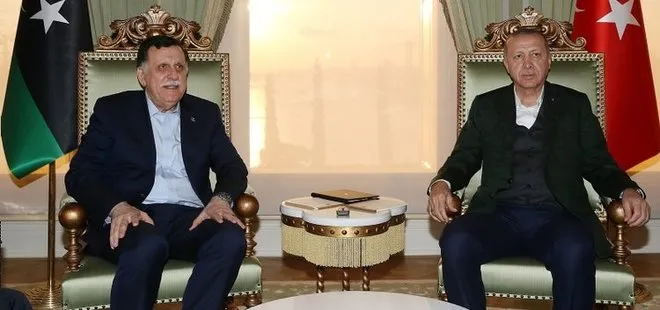 Başkan Erdoğan Fayez Mustafa Al-Sarraj’ı kabul etti