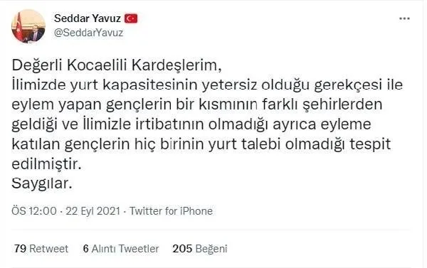 Kocaeli'nde yurt provokasyonu! Vali açıkladı: Hiçbirinin talebi yok - 4