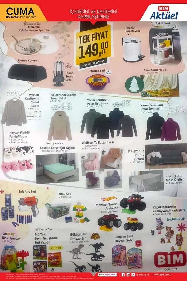 5 Ocak BİM aktüel ürünler kataloğu yayınladı: Akıllı TV, cep telefonu, kazanlı ütü, airfryer, stanly termos, blender uygun fiyattan satışta - 4