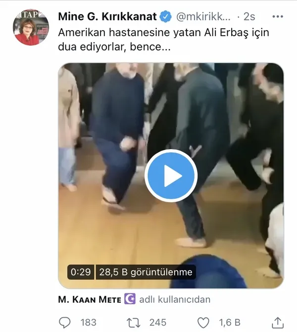 Diyanet İşleri Başkanı Ali Erbaş üzerinden algı operasyonu! İşte Kovid-19 tedavisi sürerken yalan paylaşımda bulunan ekip