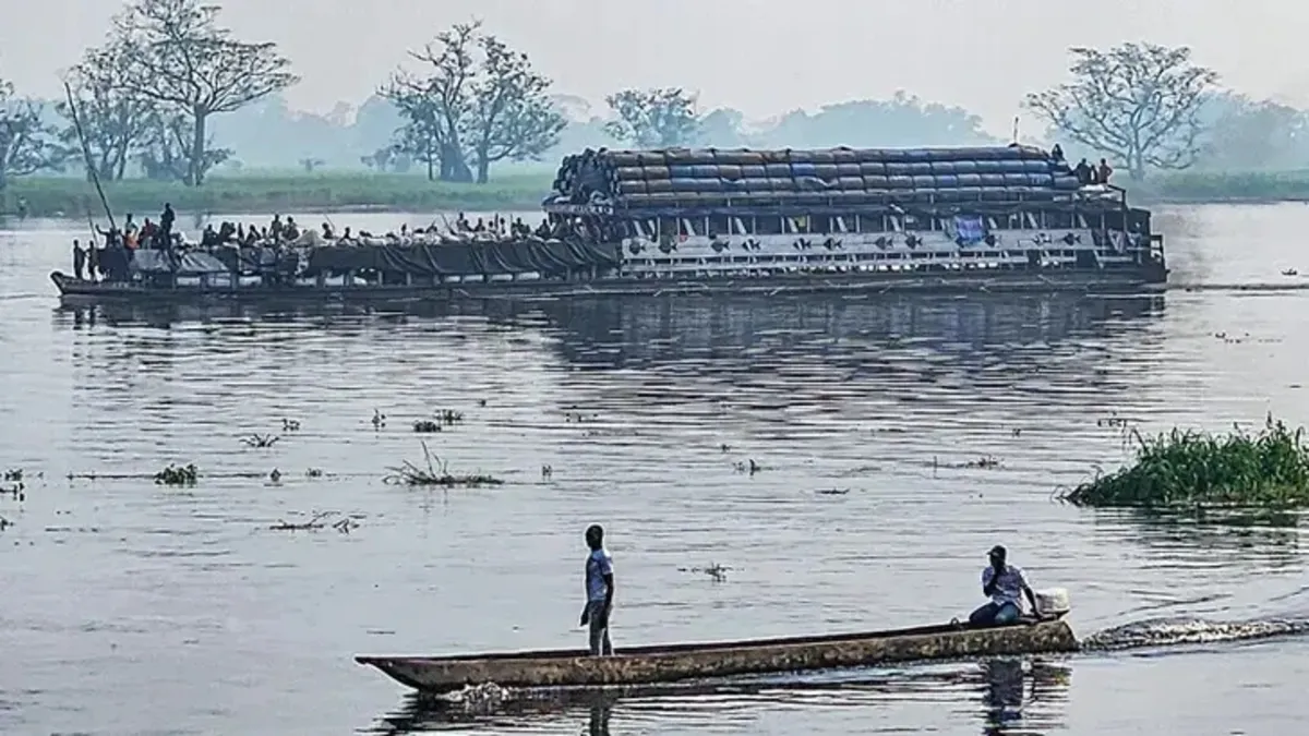 Kongo Demokratik Cumhuriyeti'nde tekne alev aldı: 148 ölü