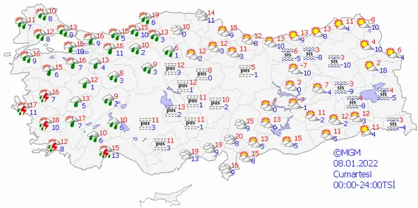 Ocak sağanakları başlıyor! Meteoroloji’den 4 bölgeye kritik uyarı! İşte 5 günlük hava durumu