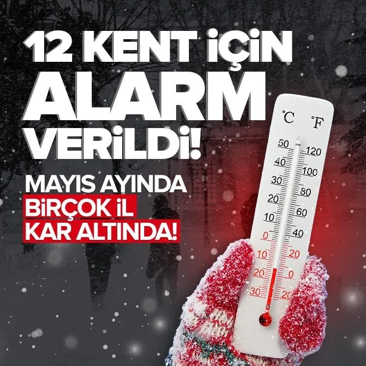 Meteoroloji’den 12 kente kar alarmı!