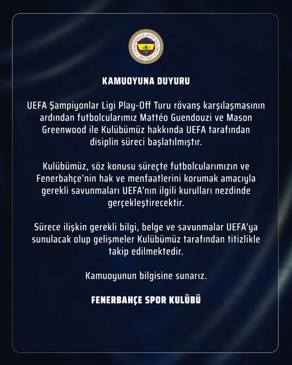 lyon-macinin-ardindan-uefadan-fenerbahceye-flas-sorusturma-1788416406520.jpeg Lyon maçının ardından UEFA'dan Fenerbahçe'ye flaş soruşturma - 1