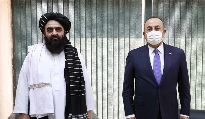 Dışişleri Bakanı Mevlüt Çavuşoğlu, Taliban hükümetinin Dışişleri Bakan Vekili Muttaki ile telefonda görüştü - 1