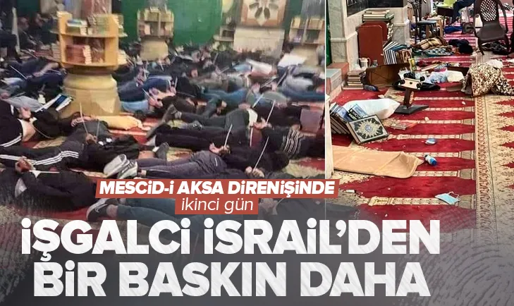 İşgalci İsrail’den Mescid-i Aksa’ya bir baskın daha!