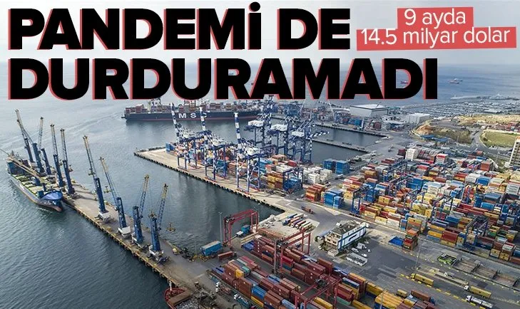 Türkiye komşularına 9 ayda 14,5 milyar dolarlık ihracat yaptı