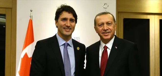 Son dakika: Başkan Erdoğan Kanada Başbakanı Justin Trudeau ile görüştü
